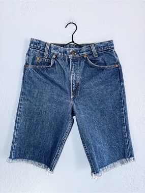 Levi’s Vintage 705-0215 Orange Tab Cut Off Long Shorts Size 30/28”